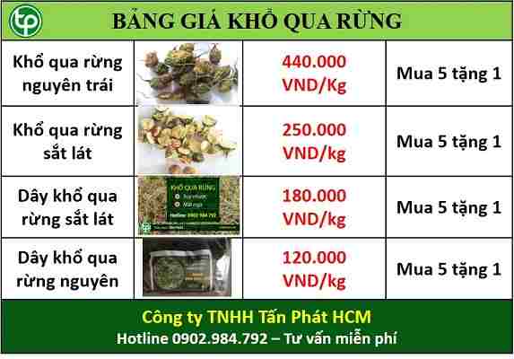 bảng giá khổ qua rừng tại Quận Thanh Xuân chất lượng